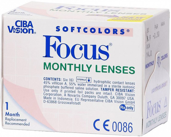 Линзы Focus SoftColors Monthly
