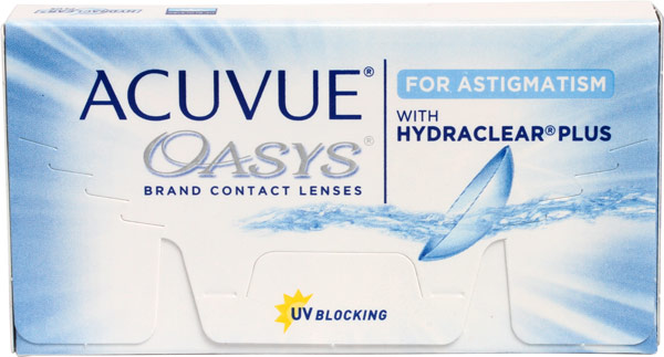 Линзы Acuvue Oasys for Astigmatism 3 шт. (поврежденная упаковка)