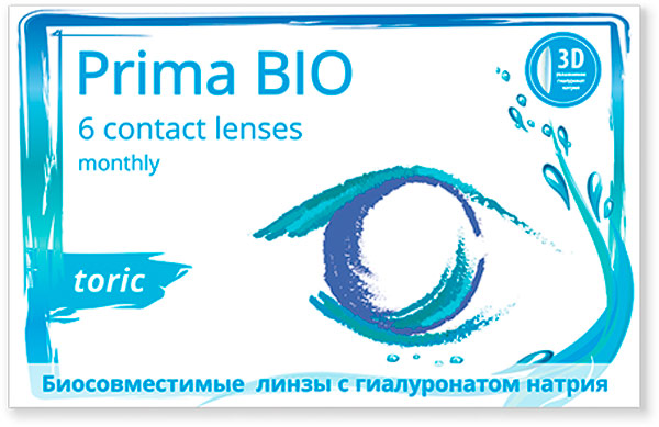 Линзы PRIMA BIO Toric 6 шт.