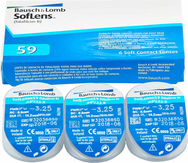 Линзы SofLens Comfort (SofLens 59) 6 линз * 2 уп.