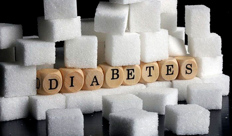 на фоне протекающего сахарного диабета