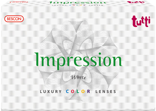 Линзы Tutti Impression White 2 шт. (0.0)