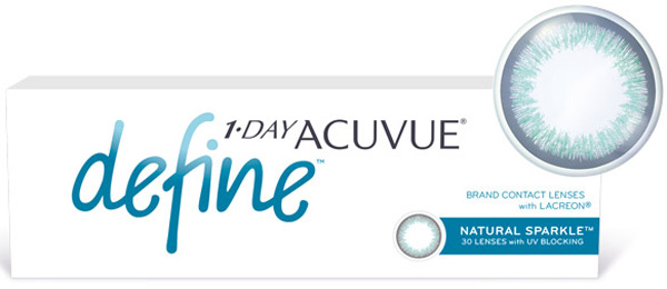 Линзы 1-Day Acuvue Define Естественный Блеск 30 шт. (поврежденная упаковка)
