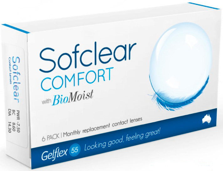 Линзы Sofclear Comfort with BioMoist 6 шт.