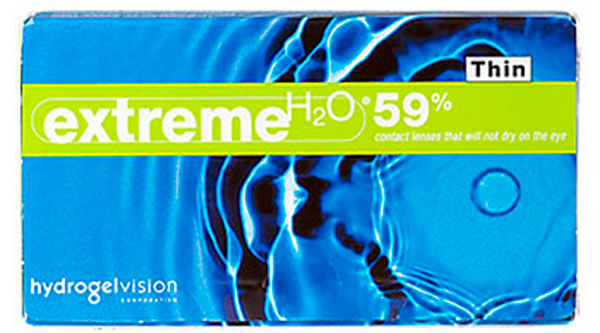 Линзы Extreme H2O 59% Thin 6 шт.
