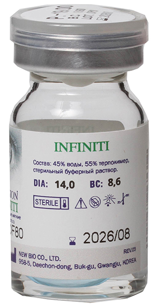 Линзы Infiniti 1 линза R 8.6