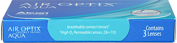 Линзы Air Optix Aqua 3 шт. (поврежденная упаковка)