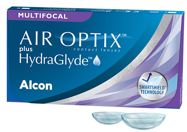 Линзы Air Optix plus HydraGlyde Multifocal, 3 шт