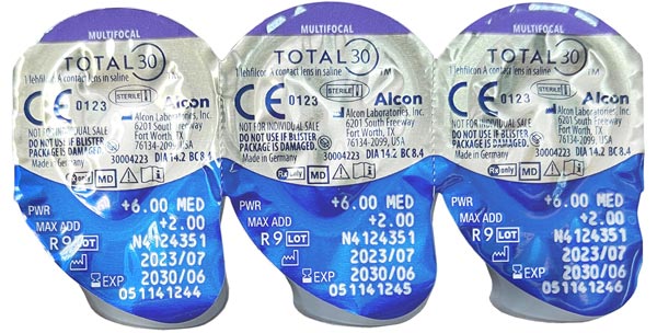 Total 30 Multifocal, 3 шт